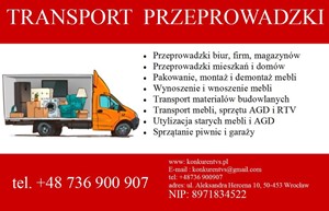 Przeprowadzki Transport Wrocław i okolice